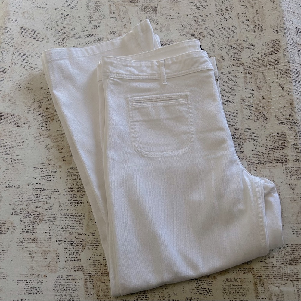 Canyon River white jeans wide leg great condition size 18